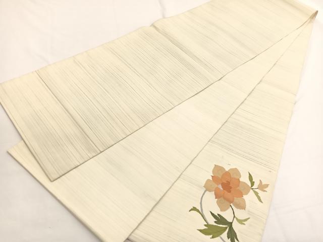 平和屋着物◎太鼓柄袋帯 すくい織 更紗花唐草文 正絹 逸品 BAAW4409hv