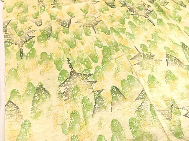 平和屋着物■上質な小紋 風景文 暈し染め 正絹 逸品 BAAW4581hv