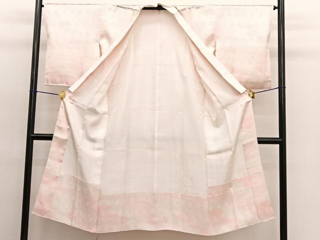 平和屋着物■上質な長襦袢 袷 紗綾形花地紋 暈し染め 正絹 逸品 BAAW4602hv