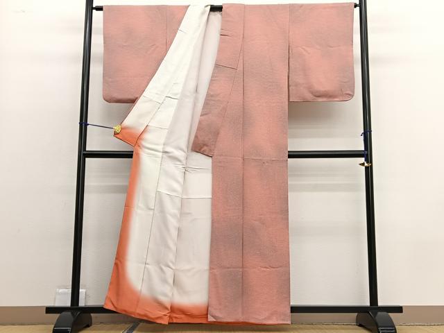 平和屋着物■上質な小紋 霞文 暈し染め 正絹 逸品 BAAW4767hv