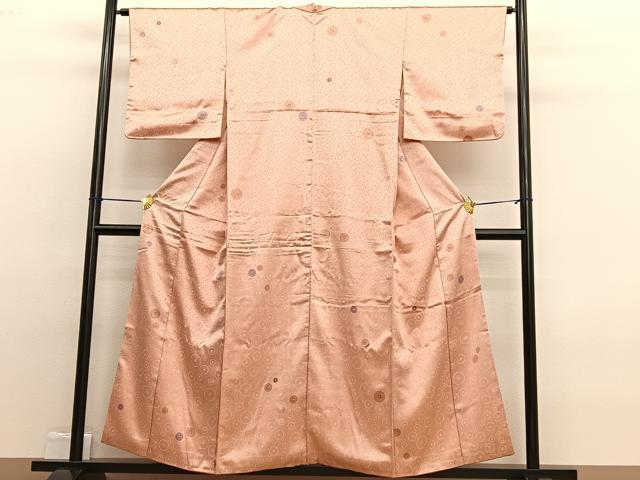 平和屋着物■上質な小紋 花丸文 正絹 逸品 BAAW4838hv