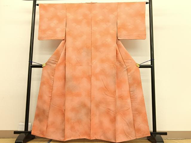 平和屋着物■上質な小紋 青海波 暈し染め 正絹 逸品 BAAW4857hv