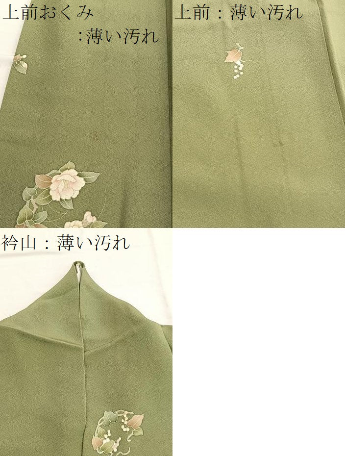 平和屋着物■上質な小紋 友禅 花丸文 正絹 逸品 BAAW4873hv
