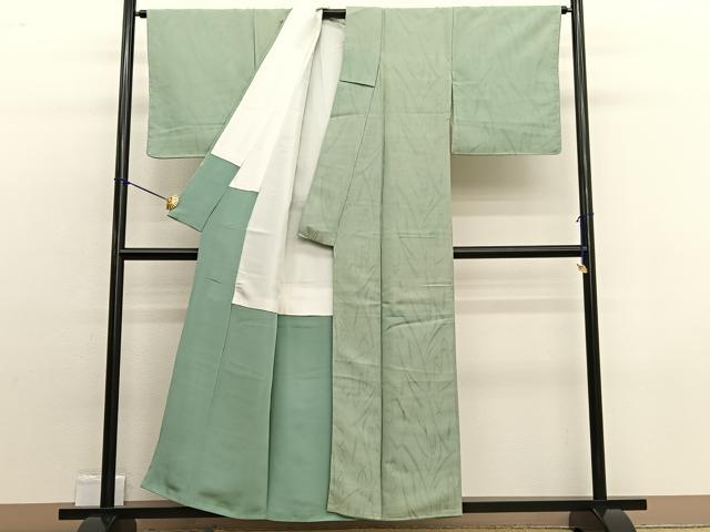 平和屋着物■上質なお召 抽象文様 正絹 逸品 BAAW4920hv