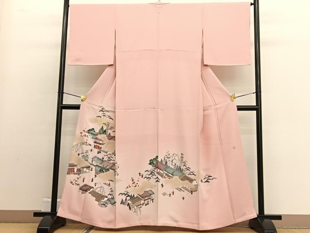 平和屋着物■豪華色留袖 作家物 人物風景文 暈し染め 正絹 逸品 未使用 BAAW4936hv