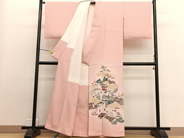 平和屋着物■豪華色留袖 作家物 人物風景文 暈し染め 正絹 逸品 未使用 BAAW4936hv