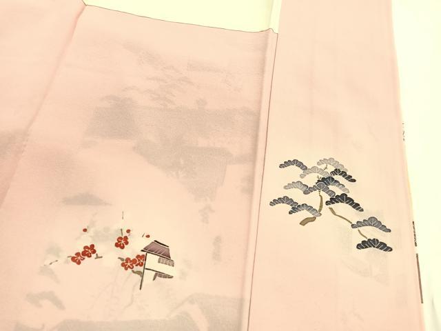 平和屋着物■豪華色留袖 作家物 人物風景文 暈し染め 正絹 逸品 未使用 BAAW4936hv