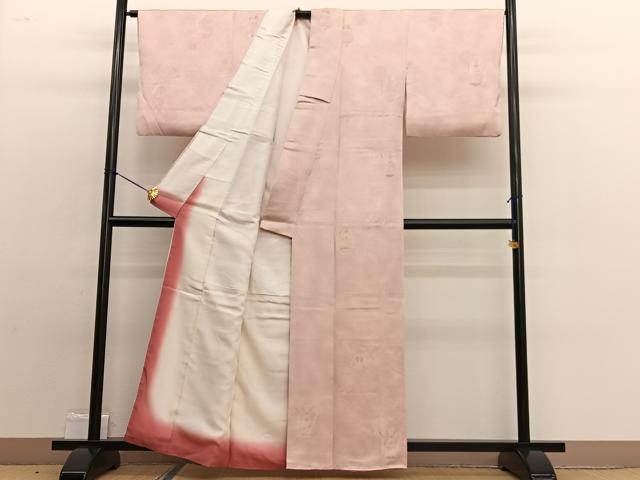 平和屋着物■上質な小紋 地紋起こし 陶器文 暈し染め 正絹 逸品 BAAW4988hv