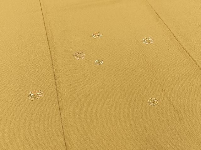 平和屋着物●訪問着 総刺繍 七宝花文 金糸 鬼しぼ縮緬 正絹 逸品 BAAW5001hj
