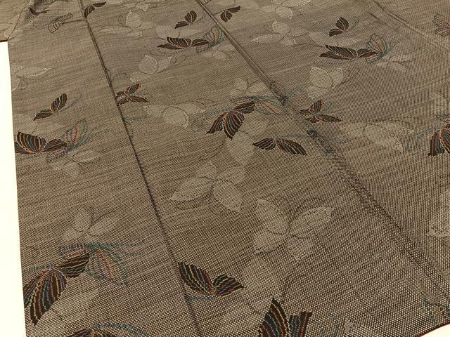 平和屋着物●本場大島紬 9マルキ 舞蝶文 正絹 逸品 BAAW5004hj