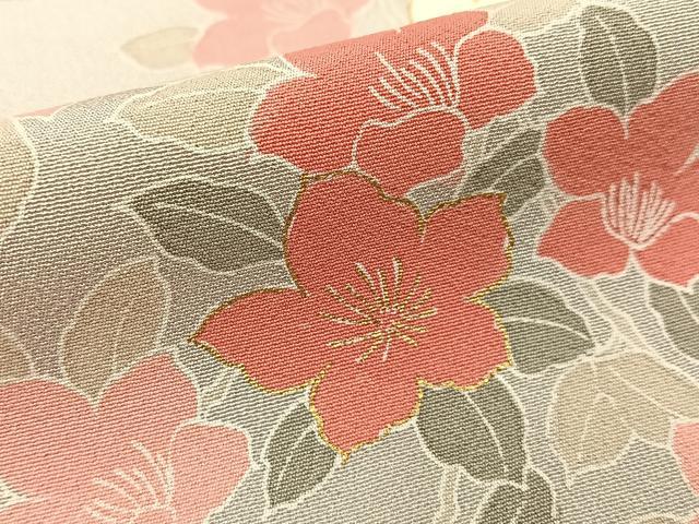 平和屋着物●訪問着 枝垂れ桜 暈し染め 金彩 正絹 逸品 BAAW5030hj