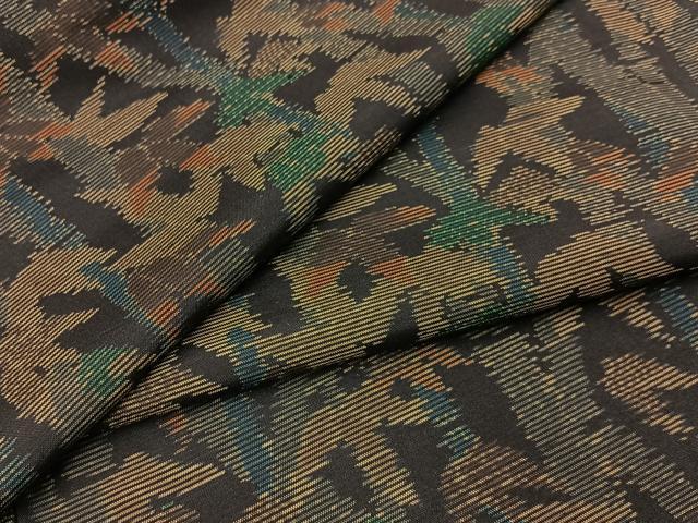 平和屋着物●本場大島紬 笹竹文 正絹 逸品 BAAW5047hj