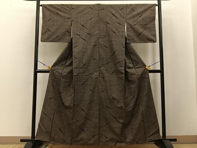 平和屋着物●本場大島紬 7マルキ 吉祥文 正絹 逸品 BAAW5055hj
