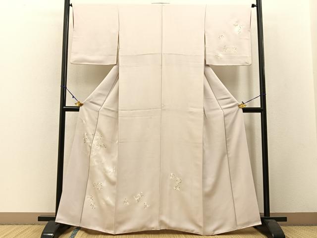 平和屋着物●訪問着 手描き 百合 金彩 正絹 逸品 BAAW5059hj