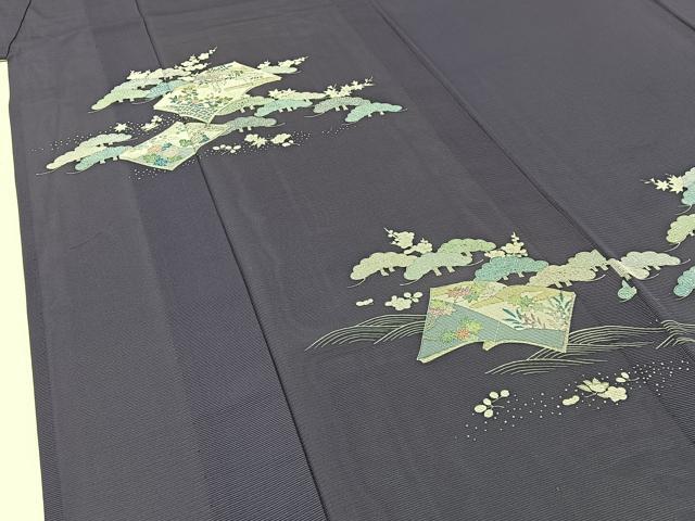 平和屋着物*夏物 訪問着 絽 冊子松花文 正絹 逸品 BAAW5063hj