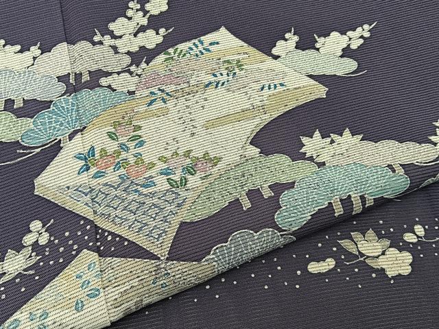平和屋着物*夏物 訪問着 絽 冊子松花文 正絹 逸品 BAAW5063hj