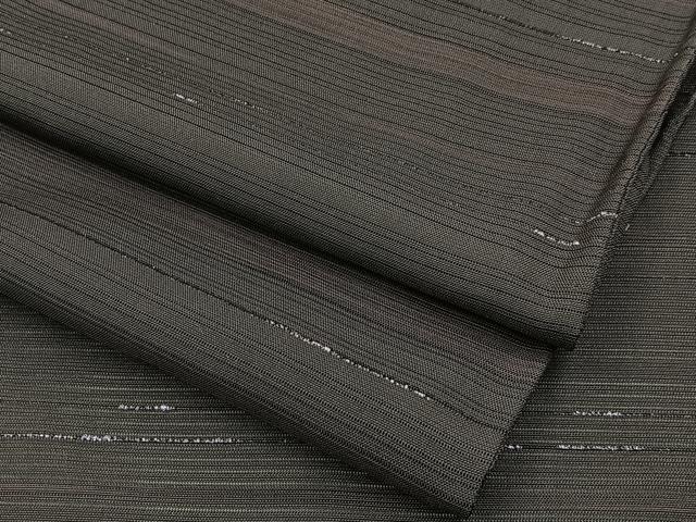 平和屋着物*夏物 小紋 絽 横縞 正絹 逸品 BAAW5083hj