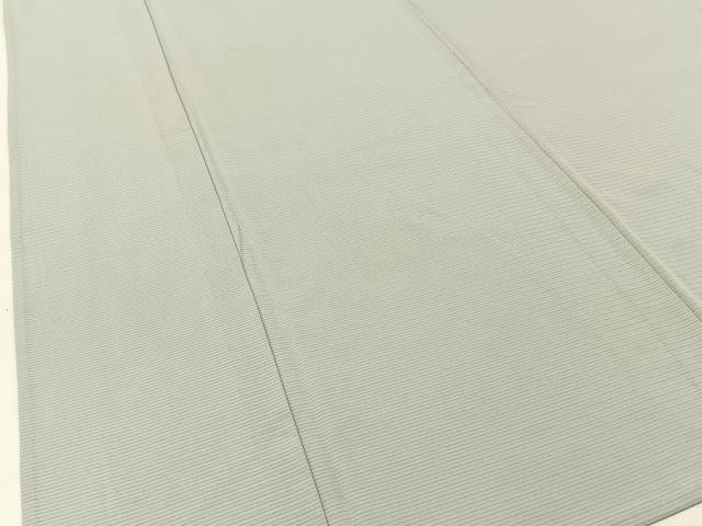 平和屋着物*夏物 色無地 絽 千草鼠色 正絹 逸品 BAAW5088hj