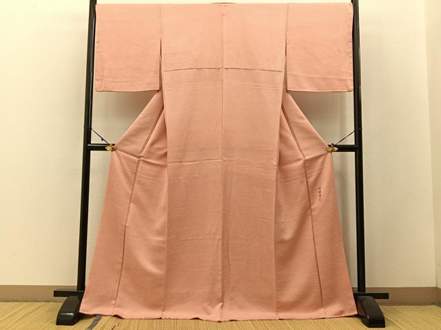 平和屋着物●上質な小紋 竜安寺 石庭地紋 正絹 逸品 BAAW5115hj