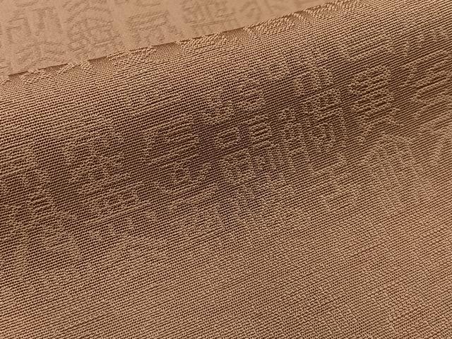 平和屋着物●上質な色無地 文字地紋 紫染色 正絹 逸品 BAAW5129hj