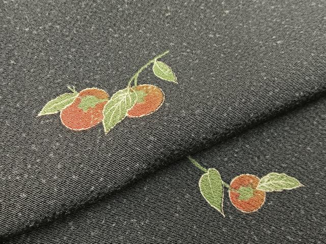 平和屋着物●上質な小紋 成り物 たたき染め 鬼しぼ縮緬 正絹 逸品 BAAW5148hj