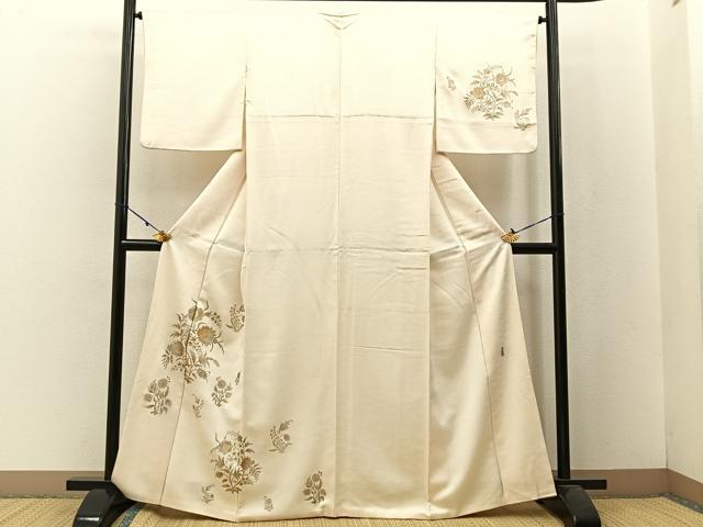 平和屋着物●金彩友禅 卓越技能者・名工・和田光正 訪問着 更紗花文 金彩 正絹 逸品 BAAW5154hj