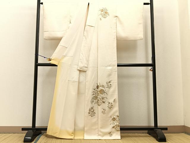 平和屋着物●金彩友禅 卓越技能者・名工・和田光正 訪問着 更紗花文 金彩 正絹 逸品 BAAW5154hj