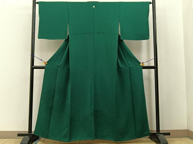 平和屋着物●豪華色留袖 風景地紋 萌葱色 正絹 逸品 BAAW5161hj
