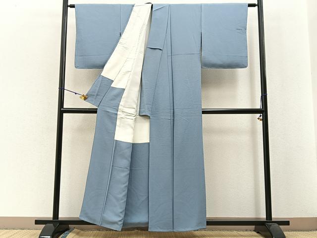平和屋着物●上質な色無地 淡藤色 正絹 逸品 BAAW5163hj