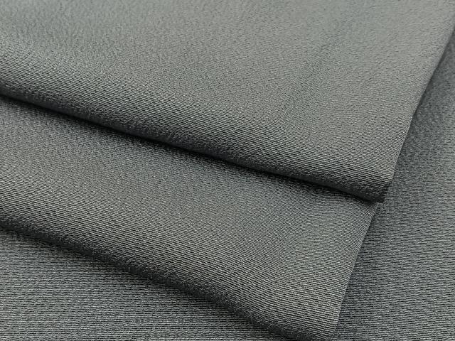平和屋着物●上質な色無地 薄鼠色 正絹 逸品 BAAW5175hj
