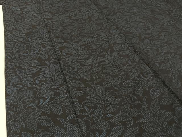 平和屋着物●本場大島紬 草葉文 正絹 逸品 BAAW5178hj