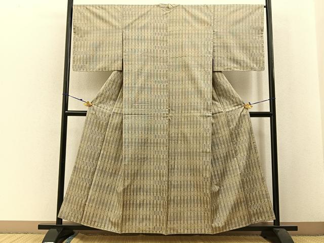 平和屋着物●本場大島紬 7マルキ 吉祥文 正絹 逸品 BAAW5196hj