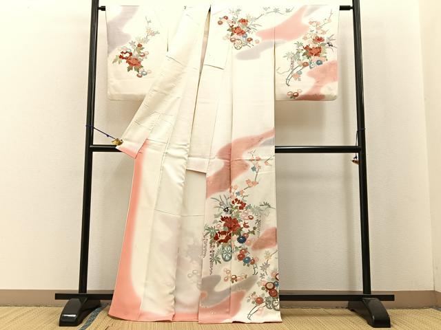 平和屋着物■訪問着 花車文 金彩 正絹 逸品 BAAW5213hj