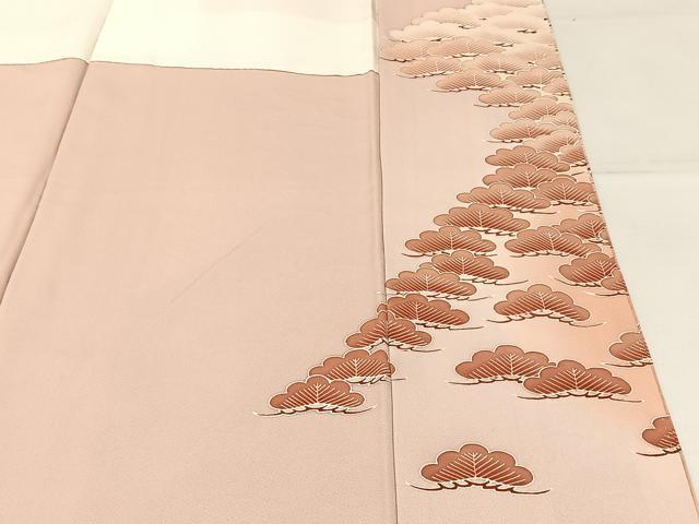 平和屋着物■豪華色留袖 駒刺繍 浜松文 金彩 正絹 逸品 BAAW5215hj