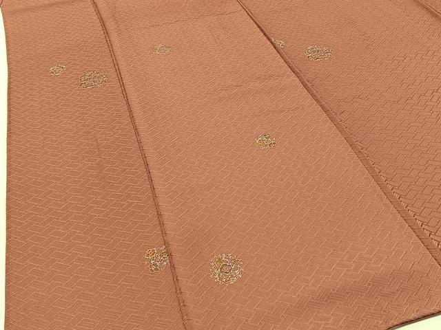 平和屋着物■友禅作家の巨匠 浅井青仁 小紋 花丸文 金彩 正絹 逸品 BAAW5237hj