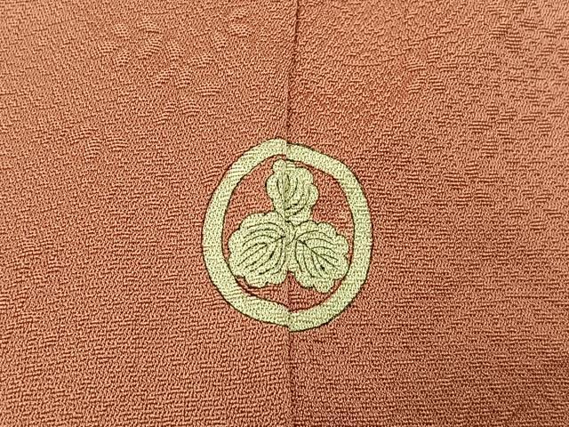 平和屋着物■上質な小紋 菊花文 金糸 正絹 逸品 BAAW5253hj