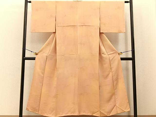 平和屋着物■上質な小紋 樹林地紋 暈し染め 正絹 逸品 BAAW5255hj