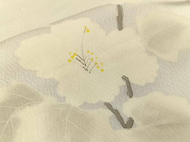 平和屋着物■訪問着 手描き 枝花文 暈し染め 正絹 逸品 BAAW5327hj