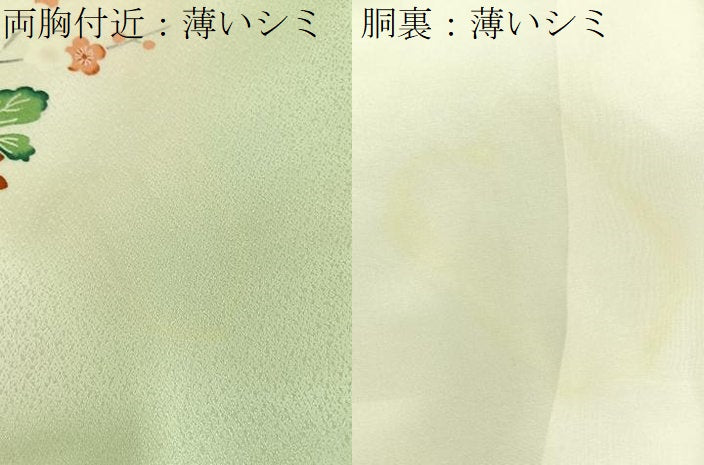 平和屋着物■訪問着 友禅 枝花文 暈し染め 正絹 逸品 BAAW5542hj