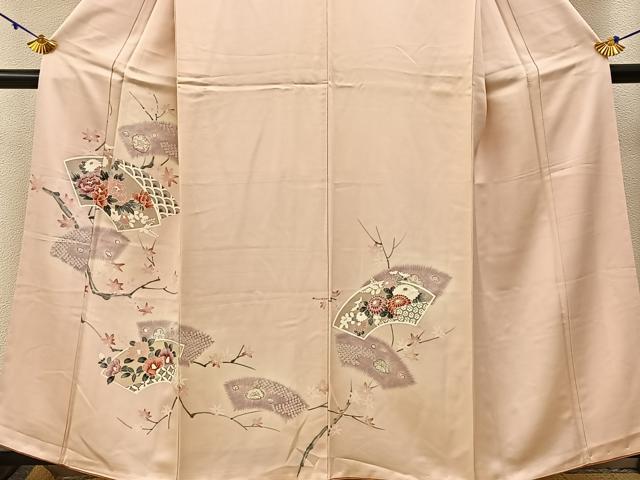 平和屋着物■訪問着 地紙枝花文 暈し染め 正絹 逸品 BAAW5573hj