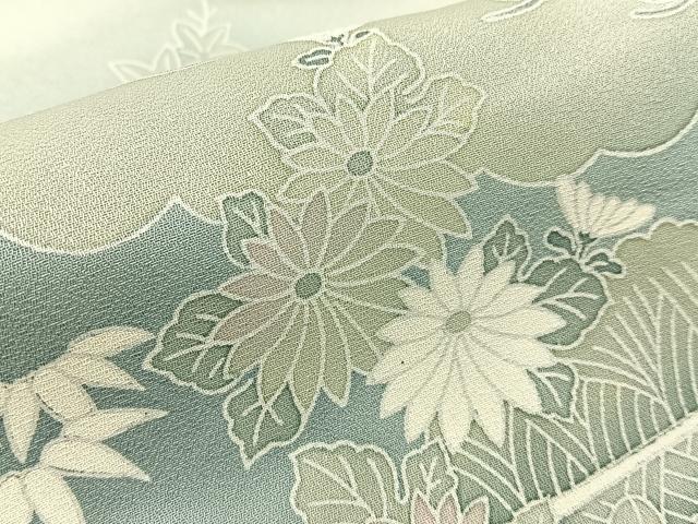 平和屋着物■訪問着 友禅 松竹梅 風景文 暈し染め 正絹 逸品 BAAW5574hj