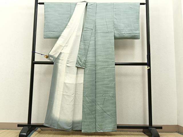 平和屋着物■上質な小紋 鮫小紋柄 霞文 暈し染め やまと誂製 正絹 逸品 BAAW5633hj