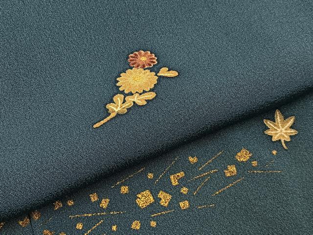 平和屋着物■訪問着 舞花文 暈し染め 金彩 正絹 逸品 BAAW5639hj