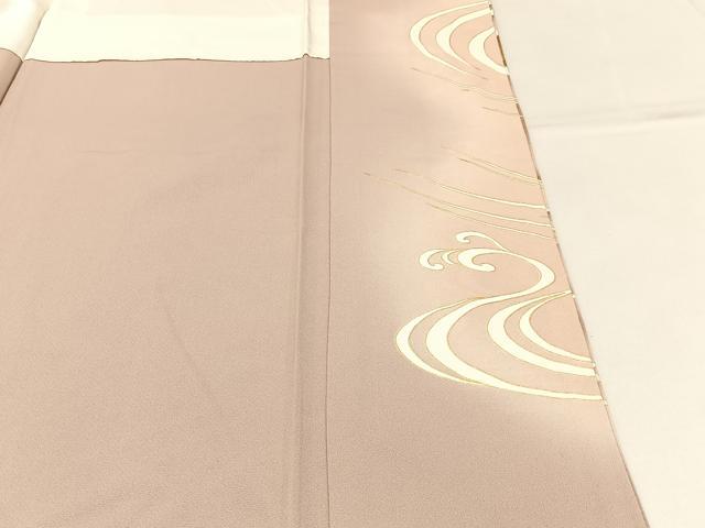 平和屋着物■豪華色留袖 駒刺繍 飛鶴流水文 暈し染め 金彩 正絹 逸品 BAAW5671hj