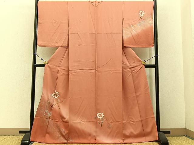 平和屋着物■訪問着 カトレア 暈し染め 金銀彩 正絹 逸品 BAAW5674hj