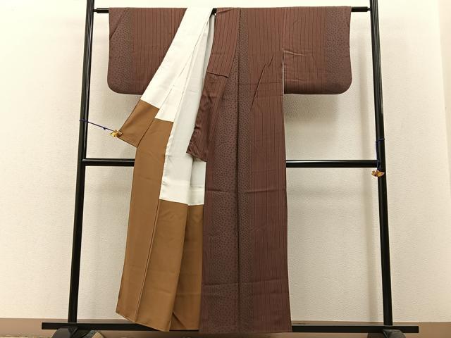 平和屋着物■上質な小紋 桜間道 正絹 逸品 BAAW5676hj