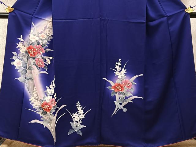 平和屋着物■訪問着 草花文 暈し染め 正絹 逸品 BAAW5691hj