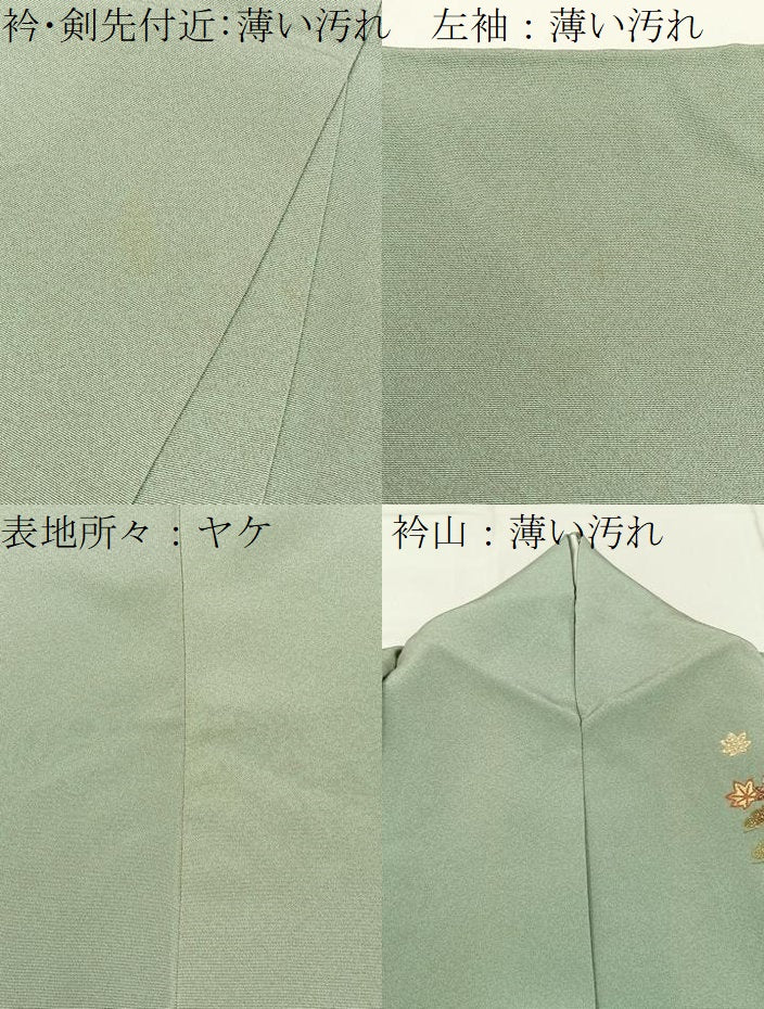 平和屋着物■訪問着 風景花文 暈し染め 金銀彩 正絹 逸品 BAAW5708hj