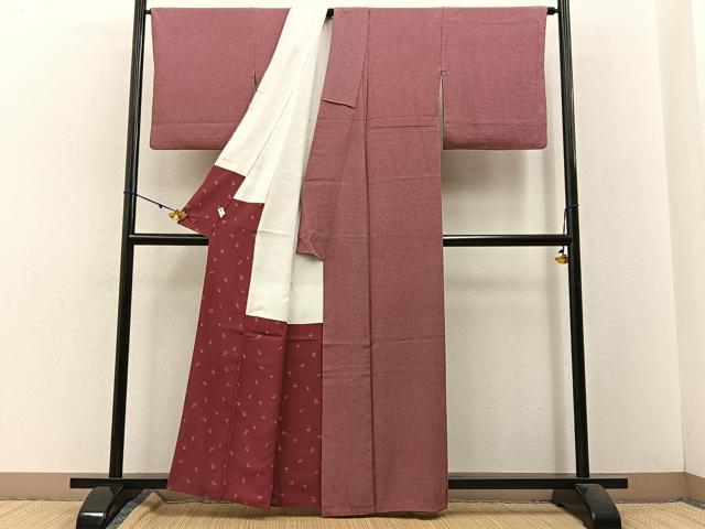 平和屋着物●人間国宝 小宮康孝 江戸小紋 あられ文様 正絹 逸品 BAAW5713hj