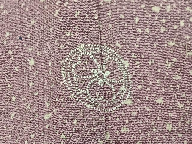 平和屋着物■上質な小紋 たたき染め 正絹 逸品 BAAW5717hj